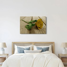Tablou - Vintage trandafiri galbeni (90x60 cm)