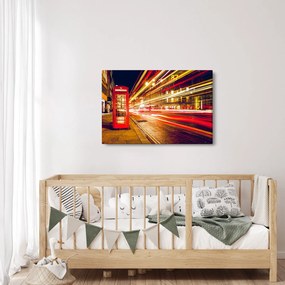 Tablou cu căsuța telefonică roșie din Londra (90x60 cm)