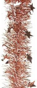 Ghirlană cu steluțe de Crăciun, roz, 2,7 m