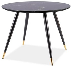 Masa de bucaterie Clio ovala, neagra