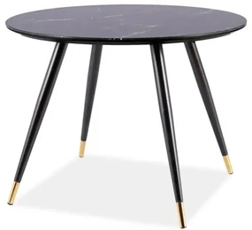 Masa de bucaterie Clio ovala, neagra