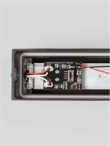 Aplica exterior neagra liniara 50cm IP65 LED CCT PRISMATIC