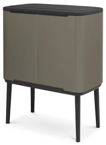 Coș de gunoi gri de reciclat/cu senzori de atingere din oțel 34 l Bo Touch Bin – Brabantia