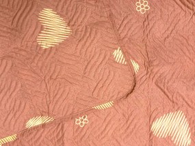 Cuvertura de pat ORANGE HEART, roz Dimensiune: 170 x 210 cm