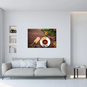 Tablou - ceașca cu decorații (90x60 cm)