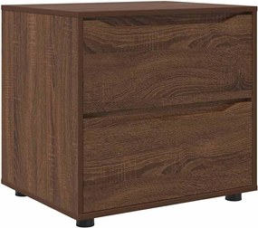 vidaXL Dulap de depozitare Stejar închis 60 x 48 x 57 cm Lemn compozit