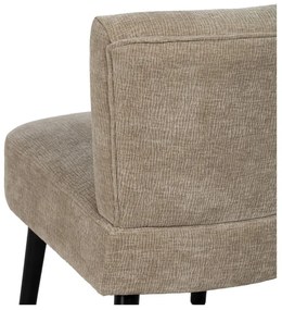 Fotoliu bej cu tapițerie din chenille – Ixia