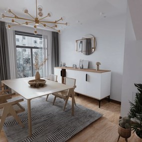 Dulap Tarz Oak and White