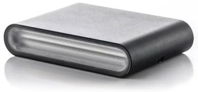 LED2 - Aplica de perete LED exterior FLAT 2xLED/5W/230V IP65 negru