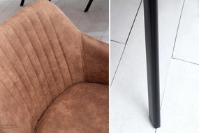 Neînvins Scaun de design Lucca vintage maro