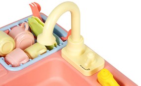 Chiuvetă de bucătărie umplută cu apă cu robinet 12 jucării suplimentare pentru copii