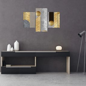 Tablou - Decorațiuni de aur (90x60 cm)