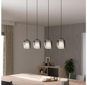 Lustră pe cablu Eglo 901193 CIAMPINO 4xE27/28W/230V gri