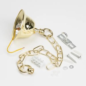 Lustră de cristal pe lanț Brilagi MOZART 5xE14/40W/230V auriu