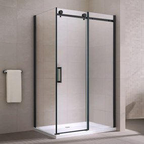 Milano || Duo Black Cabină de duș 90x120, 195cm, 8mm