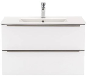 Dulap inferior Vario Trim 80 cu lavoar antracit-alb