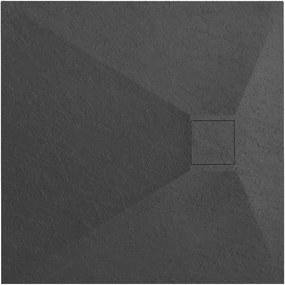 Cadita pentru dus Magnum neagra 90x90