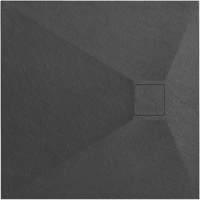 Cadita pentru dus Magnum neagra 90x90