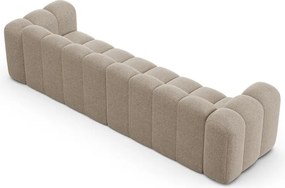 Canapea bej cu tapițerie din chenille 290 cm Lupine – Micadoni