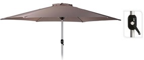 ProGarden Umbrela de soare Mandi, gri taupe, 270 cm