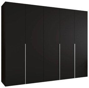 Dulap de haine 250 cm Alice 1 (Negru + Cașmir). 1126130
