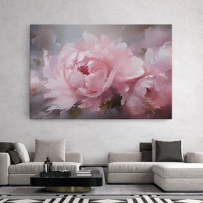 Tablou Canvas, 30x40cm, Dormitor si Living, Flori, Bujori, Dreamy Painting Peony