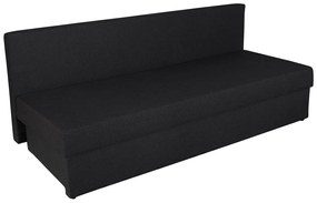 Canapea extensibila Alfi Anthracite 192x80x77 cm cu lada de depozitare, Stripes