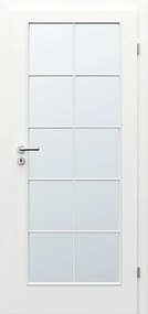 Usa de interior din HDF cu toc reglabil PORTA Decor model C 95-140 mm, Alb