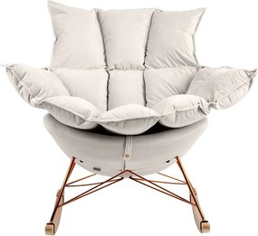 Scaun balansoar SWING VELVET bej