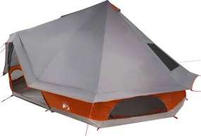 vidaXL Cort Tipi Gri și Portocalie 680 x 430 x 270 cm tafta