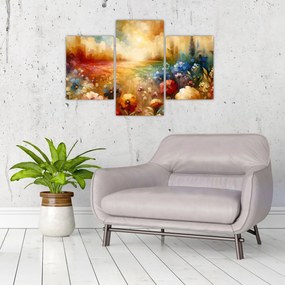 Tablou - Pajiște colorată (90x60 cm)