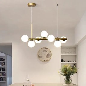 Lustra LED Pendul Elit's Imala, 7 Abajururi, bec G9 Gold