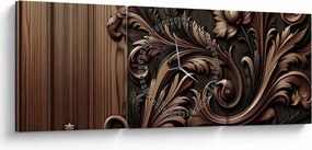 Tablou - Model din lemn (cu ceas) (90x30 cm)