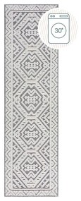 Covor tip traversă gri lavabil din janilie 60x240 cm Jaipur – Flair Rugs