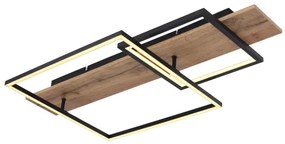 Globo VANNI 67289D1 - plafonieră LED, 24W/230V, maro/negru