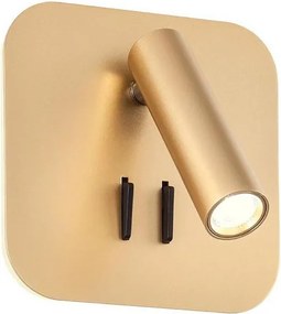Redo 01-2977 - Aplică de perete QUDA, LED/6W/230V + LED/3W, CRI 90, aurie