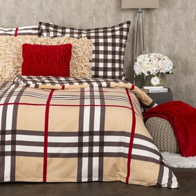 Lenjerie de pat din flanelă 4Home Cub, 160 x 200 cm, 70 x 80 cm