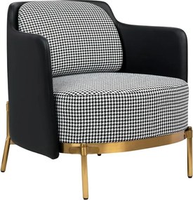 Fotoliu modern ultra confortabil Black-Gold