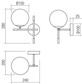 Aplică ESSENTIAL 1xE14/28W/230V Redo 01-2945