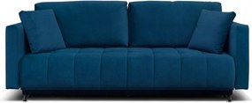 Canapea extensibila Aldo 3L, stofa catifelata verde - Monolith 37, cu