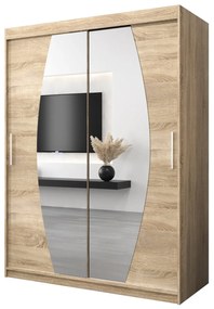 Dulap de haine 150 cm Eclipse (Stejar sonoma + Stejar sonoma). 1063412