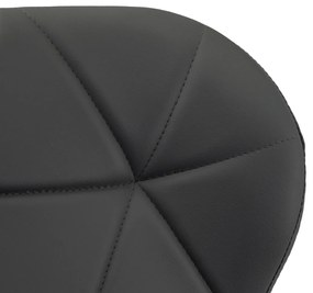 Scaune de sufragerie 4buc din piele, Grey