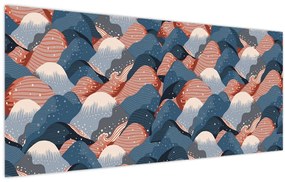 Tablou - Valuri și dealuri (120x50 cm)