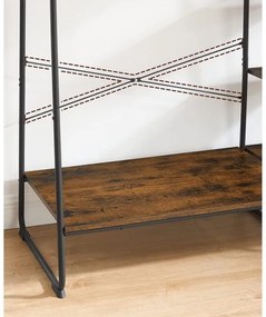 Cuier de podea LINEA, maro/negru