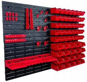 Panou de perete pentru scule 115x78 cm + 55 cutii