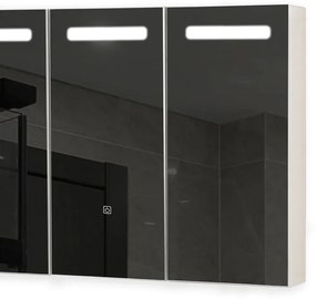 MIADOMODO Dulap cu oglindă cu iluminare LED, 90 x 65 cm