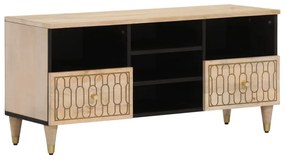 vidaXL Comodă TV, 100x33x46 cm, lemn masiv de mango