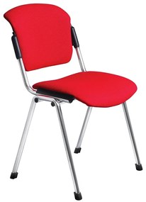 Scaun vizitator ERA Chrome, Rosu stofa cagliari
