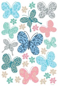 Decorațiune autoadezivă Butterflies, 42,5 x 65 cm