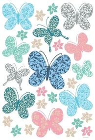 Decorațiune autoadezivă Butterflies, 42,5 x 65 cm